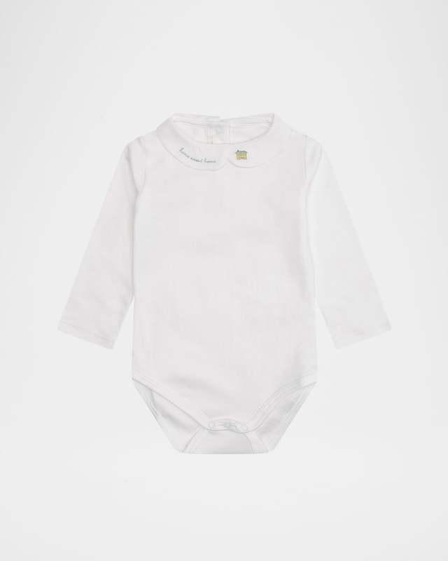Girl's Home Sweet Home Embroidered Bodysuit, Size 3M-24